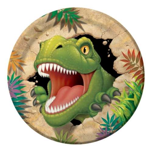 Dino Blast Dinner Plates - Click Image to Close